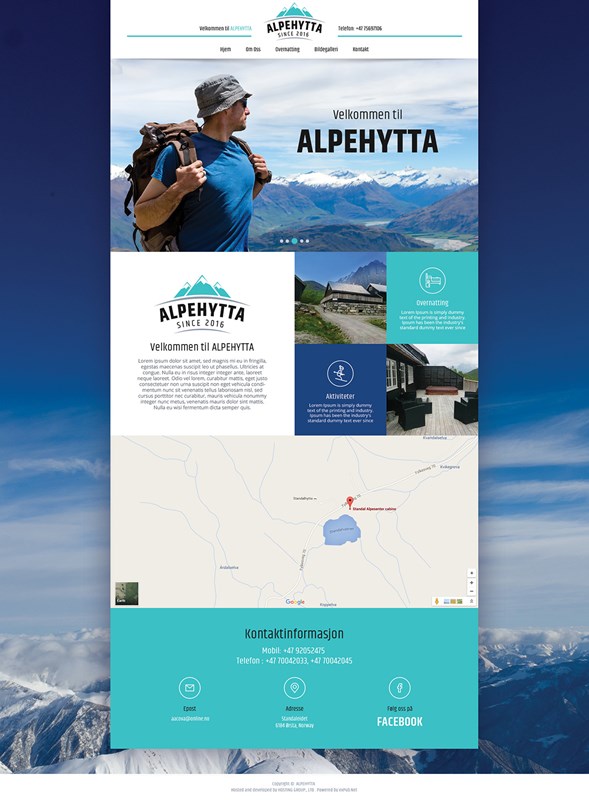 Web Design-Portfolio - Alpehytta