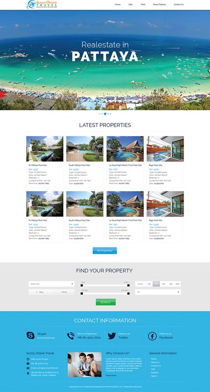 Web Design-Portfolio - Sunny Properties