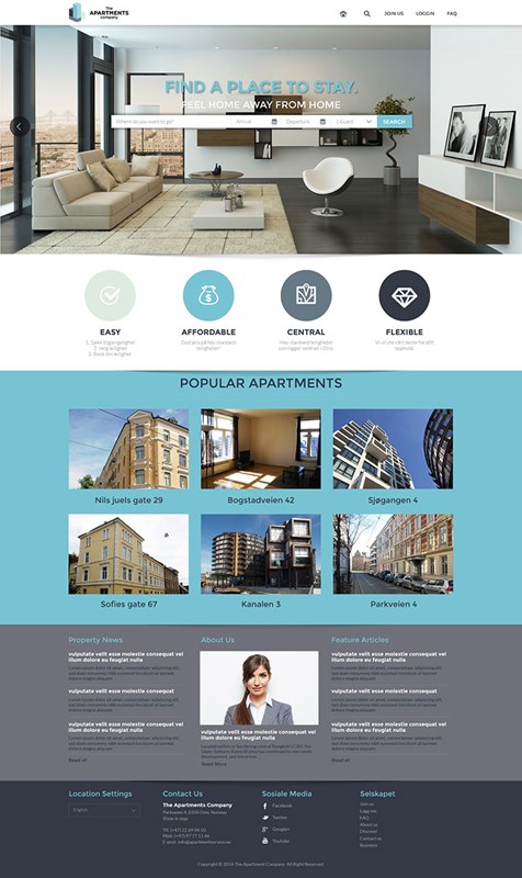 Web Design-Portfolio - The-Apartment