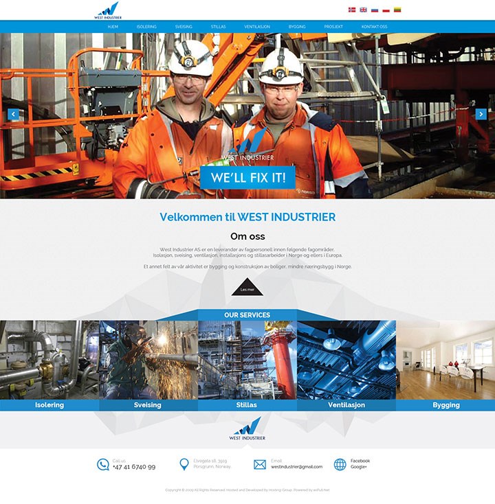 Web Design-Portfolio - West Industrier